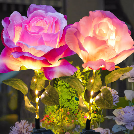 Solar rose lamp