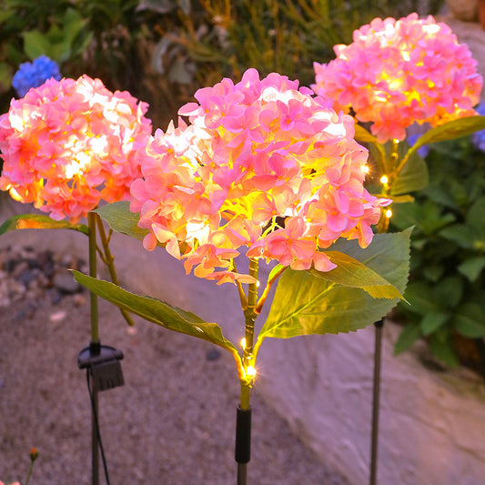 Popular hydrangea solar ground lamp